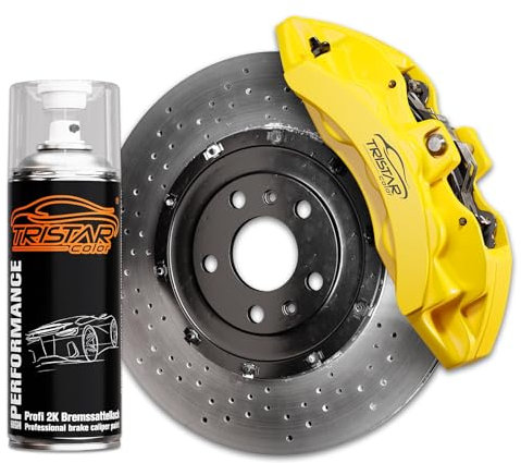 TRISTARcolor Vernice per pinze freno 2K Flash Yellow bomboletta spray bomboletta a spruzzo vernice spray vernice a spruzzo 400ml ad asciugatura rapida