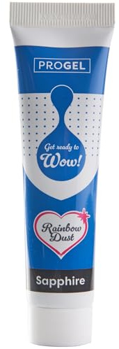 Colorant alimentaire professionnel Rainbow Dust ProGel, saphir 25 g