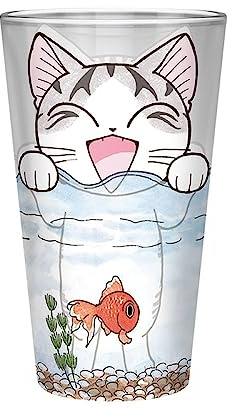 ABYSTYLE Chi's Sweet Home - Bicchiere da 1 pinta con gattino, 400 ml, idea regalo essenziale per la casa e la cucina, include 1 bicchiere