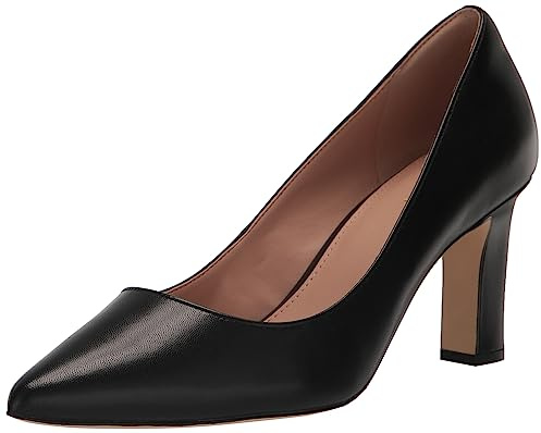Cole HAAN Womens Mylah Heel Pump 75MM, Black Leather, 8 B US