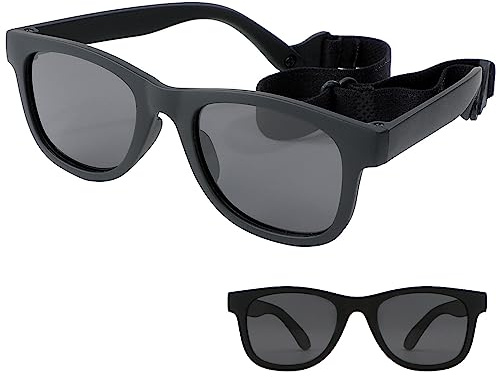 Hachera Gafas De Sol Infantiles, Polarizadas Gafas De Sol Bebe, Gafas De Sol Para Bebés Niño Niña, Polarizadas Uv400 Protección, Ajustable Correa, Para Recién Nacidos De 0 a 24 Meses, Niños y Niñas