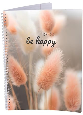 druck.de Collegeblock – 5 Stück – DIN A4 – 80 Blatt – 80g Volumenpapier – gelocht – Spiralbindung weiß – Korrekturrand – perforiert – Spiral Notizblock (Jugendliche, Liniert)