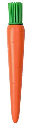 WOEIFGV Pennello da cucina a forma di carota, in silicone, per pasticceria, barbecue, cottura in cucina