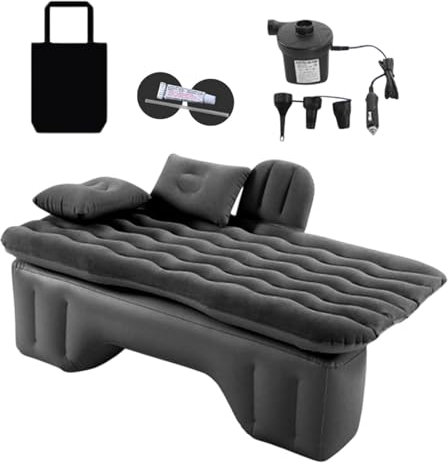 Auto-Luftmatratze – Auto-aufblasbares Bett, Auto-aufblasbare Kissen-Rücken-Schlafunterlage | Rücksitzmatratze, Reisebett, aufblasbares Bett, Luftkissen, Auto, Autobett, Reisebett, Autozubehör für Reis