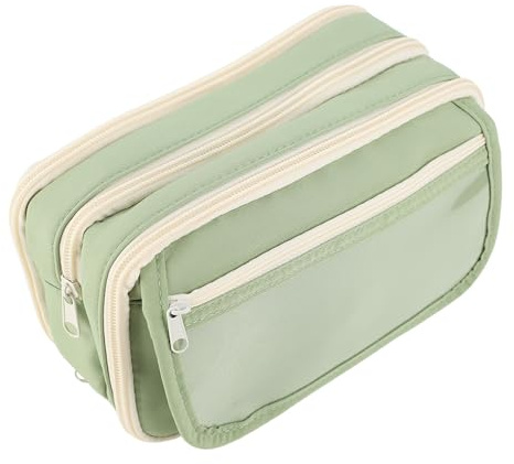 Kytpyi Astuccio, Astuccio Penne, 22 * 8 * 12 cm Grande Capacità Pencil Case per Bambina Ragazzi con Multiplo Scomparti, Portatile Resistente allusura Borsellino Scuola per Scuola Ufficio Casa (Verde)