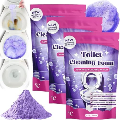 Detergente per WC Fizzclean, nuova schiuma detergente per WC Fizzclean 2026, schiuma per una pulizia brillante, polvere detergentes Fizz, polvere detergentes schiumogena senza contatto