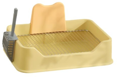 QUXVUIS Tragbare Hundetoilette mit Spritzschutz, Rutschfester Fußmatte und einfacher Reinigung. Geeignet für drinnen und draußen. Ideal für die Hundeerziehung Kleiner Hunde.