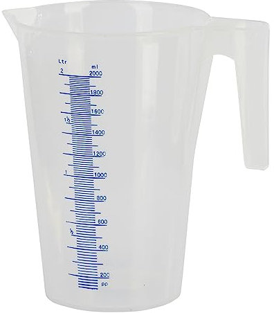 Kerbl Messbecher 2ltr. Kunststoff, mit Skala, stapelbar