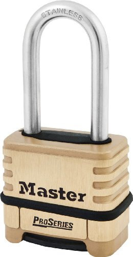 Master Lock 1175LHSS ProSeries Set Your Own Combination Lock, Brass, 2-1/4 Wide