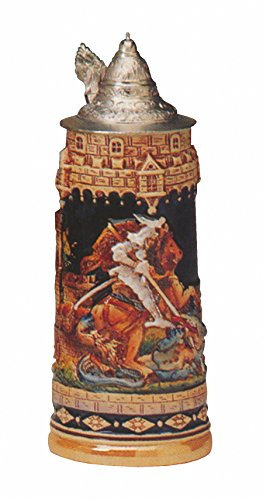 King Boccale da Birra tedesco Cacciatore di Draghi St. Georg 1 litro