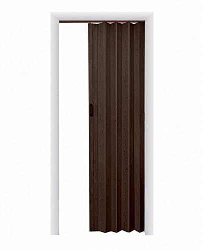 LTL Home Products Homestyle 36 by 80 Inch Plaza Vinyl Interior Folding Accordion Door with Simple Installation and Hardware, Espresso
