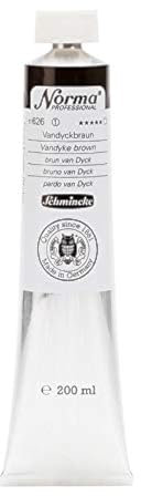 Schmincke – Norma® Professional - feinste Künstler-Ölfarben, Vandyckbraun - 200 ml