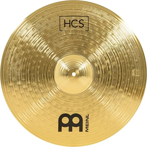 Meinl Cymbals HCS Cymbale Ride 20 pouces (50,80cm) pour Batterie – Finition Traditionelle en Laiton, fabriquée en Allemagne (HCS20R)