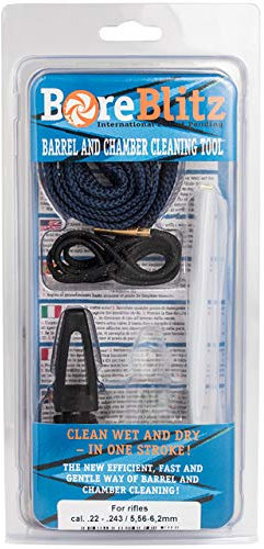 Boreblitz Laufreinigungsschnur, Kaliber .223 & 5,56 mm, Büchsen & Gewehre, zum Reinigen & entölen, waschbar, reißfest, mit Handgriff
