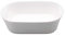 KitchenCraft Keramik Backform, Ofengeschirr aus Porzellan, Auflaufform für Lasagne, Tiramisu, Servierschüssel, Weiß, Kühlschrank-, Ofen-, Spülmaschinengeeignet, 21 x 19 x 5 cm