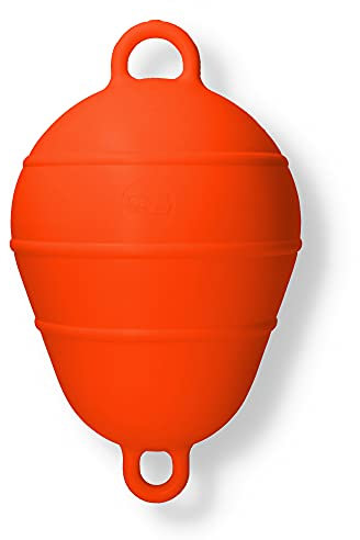 Boote & Yachten Kantschuster Boje oval | Festmacherboje | Ankerboje | Markierungsboje | Volumen: 9,5 Liter | Farbe nach Wahl (weiß, gelb, orange), Farbe:orange
