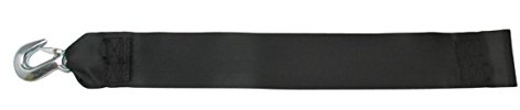 BoatBuckle Winch Strap with Loop End, Black, 3-Inch x 20-Feet