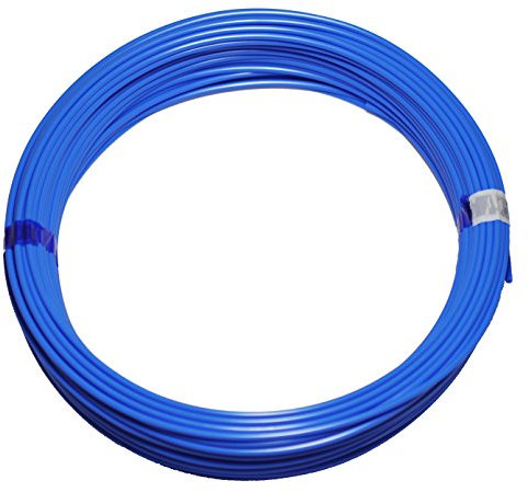 Polyamid Druckluft Schlauch PA Pneumatikschlauch, 6mm außen, 50 m Rolle, Farbe: blau