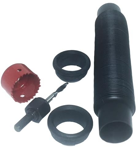 Earthminded Rain Barrel Connector Kit – DIY Parts to Link 2 Rain Water Collection Barrels – Increase Water Storage Capacity, Easy to Install - Ideal for the Home and Garden to Help with Outdoor Tasks