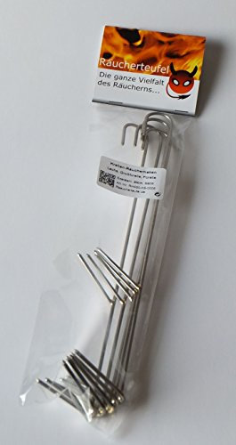 Räucherteufel Krallen-Räucherhaken, 20cm/2mm 5 Stück