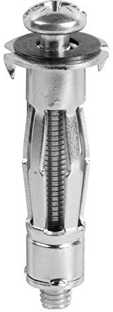 M5 x 37mm Heavy Duty Metal PLASTERBOARD Cavity Wall FIXINGS Anchors Plugs (10)