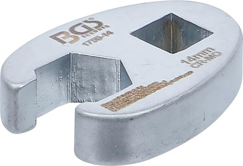 BGS 1756-14 | Llave boca hexagonal abierta (crowfoot) | entrada 10 mm (3/8) | 14 mm