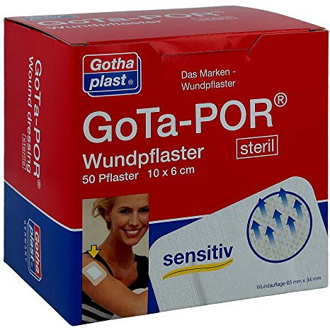 GOTA-POR Wundpflaster steril 60x100 mm 50 St