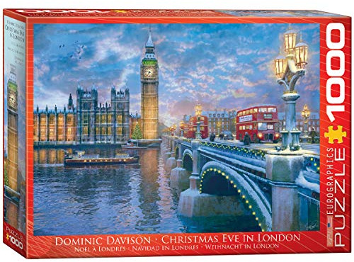 Eurographics 1000 Teile - Heiligabend in London, Leuchtende Farben