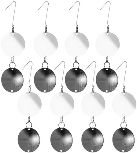 Gardigo Vogelabwehr Reflektor rund 16 Stück I Taubenschreck für Garten, Balkon und Baum I Vogelschreck Reflektorscheiben