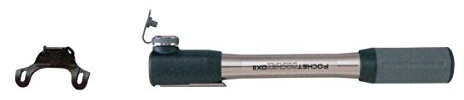 Topeak Mini Fahrradpumpe Pocket Rocket DX II, schwarz, TPMB-DX2