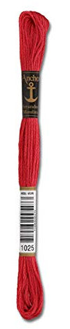 1x Anchor Sticktwist - Farbe 1025 - orangerot mittel