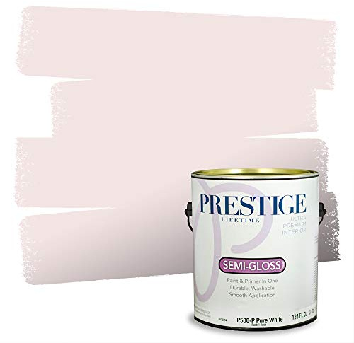 PRESTIGE Interior Paint and Primer in One, Pink Sugar, Semi-Gloss, 1 Gallon