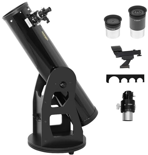 Omegon Dobson Teleskop Advanced N 203/1200 | Beeindruckende Vergrößerung | Für weitreichende astronomische Beobachtungen | Leicht bedienbar | Teleskop für Einsteiger und Fortgeschrittene