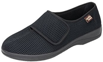 Manitu Home - Pantofole da Uomo Basse, Nero, 44 EU