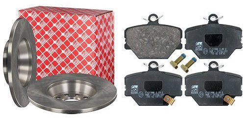 febi bilstein Bremssatz (2x Bremsscheibe 22345 + 4x Bremsbeläge 16485)