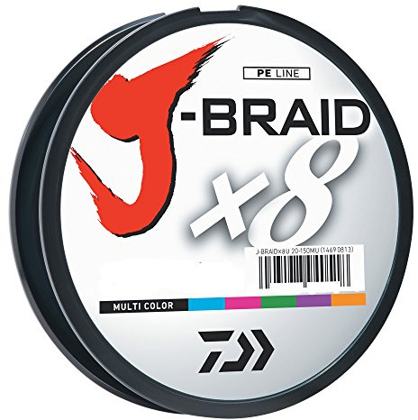 J-BRAIDX8, 500YD Filler Spool, Multi-Color, Mono Dia.= 12lb.