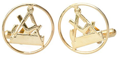 Eiko Manschettenknöpfe mit Zunftzeichen, vergoldet (Tischler)