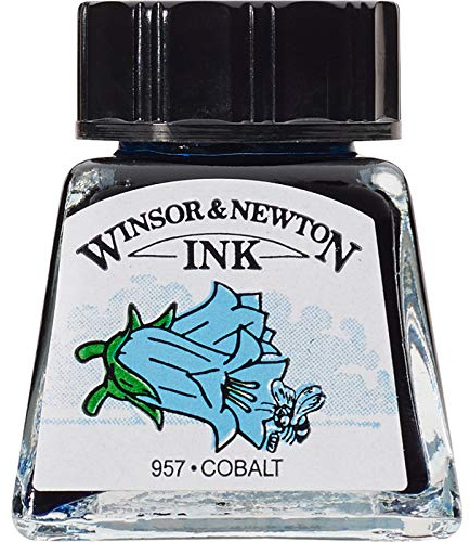 Winsor & Newton Drawing Ink Bottle, 14 ml - Cobalt