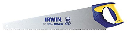 IRWIN 7130335 IW10503621 Plus scie égoïne denture universelle 8 tpi 350 mm, Bleu, Jaune