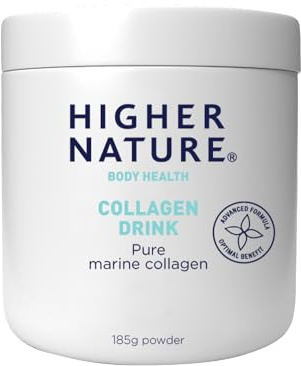 Higher Nature - Collagen Drink - Increases Skin Elasticity & Hydration - Collagen Powder - Type I & Type III Collagen - Collagen Boost