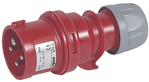 Legrand 057440 Fiche Inverseur de Phases, 16A, 380V à 415V, 3P+T, Multicolore