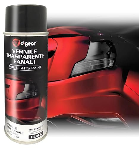 D-Gear 1210107 Trasparente Luci di Vernice, 400ml Volume, Nero