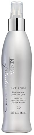 Kenra Platinum Hot Spray 20 | Heat Protection Styler | Long-Lasting, Firm Hold | Adds Vibrant Shine | Humidity & Thermal Protection | Clean Release From Heated Tools | All Hair Types | 8 fl. Oz