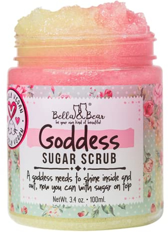 Bella & Bear Goddess Sugar Scrub - Travel Size - Vegan 3.4oz (Travel Size)