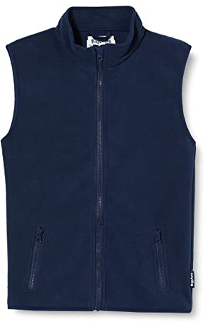 Playshoes Fleece Weste, Giacca in Pile Unisex - Bambini e ragazzi, Blu (Marine), 140