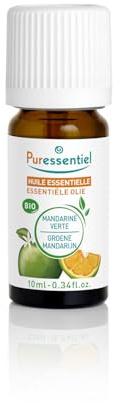 Puressentiel Olio Essenziale di Mandarino Verde – 100% Puro e Naturale – OEBBD – Olio Essenziale Botanicamente e Biochimicamente Definito – Agricoltura Biologica – Vegan e Cruelty Free – 10 ml