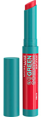 Maybelline New York Green Edition Bálsamo labial con color hidratante y cuidado al instante, Tono 04 Flare