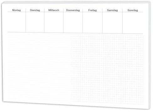 RNK 46616 - Schreibtischunterlage Office, 60 x 42 cm, liniert + kariert, 30 Blatt, 1 Stück