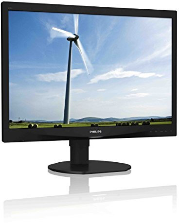 Philips 240S4QYMB Monitor 24 IPS Formato 16:10, 1920 * 1200, Regolabile in Altezza, Pivot, Girevole, Inclinabile, Dispay Port, DVI, VGA, Casse Integrate, Vesa, Flicker Free, Nero