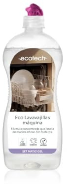 Ecotech Green Care - Detergente para el Lavavajillas - Producto Natural - Limpia y Desengrasa Eficazmente - Adaptable a Cualquier Lavavajillas - Ahorro Energético - 750 ml